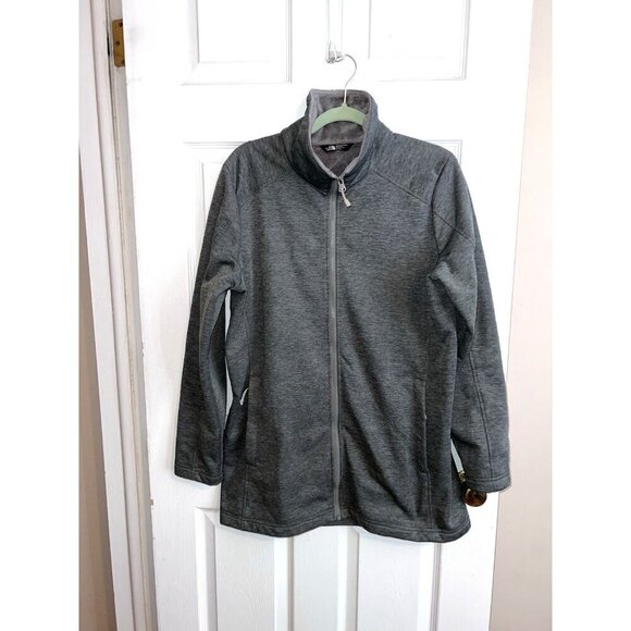 THE NORTH FACE Silken Fleece Lined Jacket Full Zipper Size XL Women's Gray - Picture 7 of 16